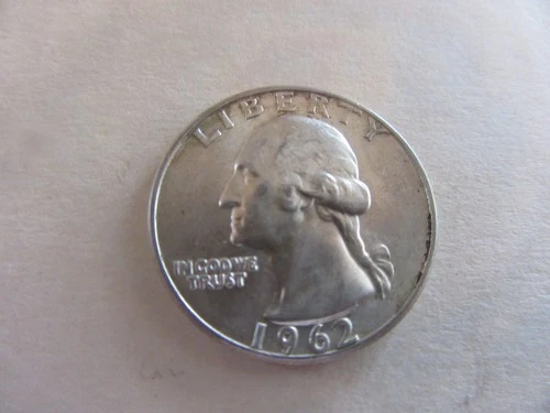 1962-P Washington Silver Quarter Circulated Cond.  -AU   [ACTUAL COIN] #2