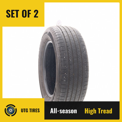 Set of (2) Used 255/60R18 Goodyear Eagle Touring 108H - 8/32