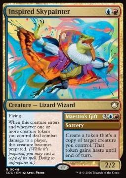 Magic/MTG Inspired Skypainter // Maestro's Gift SOC-48 Rare Englisch Neu
