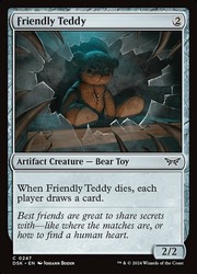 Friendly Teddy #247 (Foil) - Duskmourn: House of Horror
