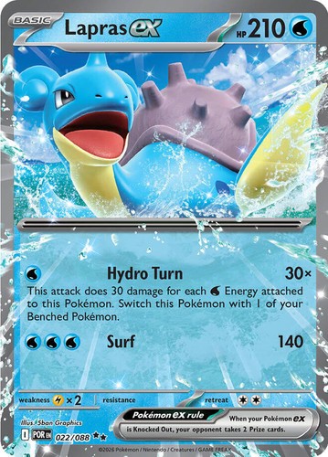 LAPRAS EX 022/088 PERFECT ORDER POKEMON (DOUBLE RARE, NM) | eBay