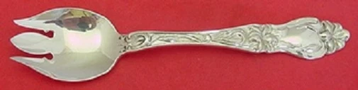 Lily by Frank Whiting Sterling Silver Ice Cream Fork Set of 12 pcs 5 5/8" Custom - Image 2 of 4
