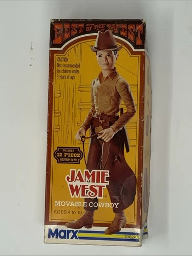 Jamie West 1974 Movable Cowboy Doll with Accessories