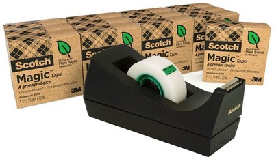 Scotch Tischabroller C38 inkl. 14 Rollen Klebefilm schwarz