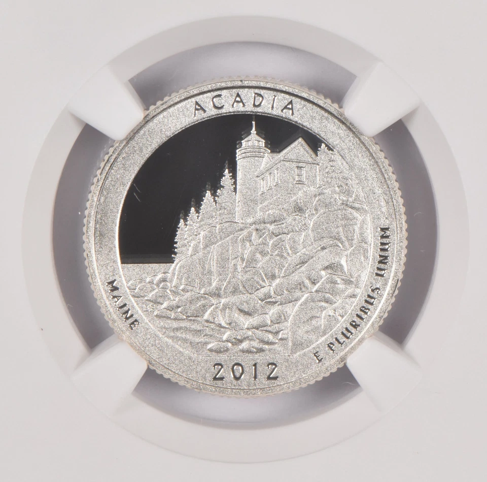 2012-S PF70 Acadia Silver Quarter US Mint Limited Edition Set NGC *2995 - Image 3 of 4