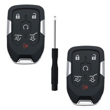 Replacement Remote Car Key Fob Cover Case fit for Chevy Suburban 6 Button-2pcs