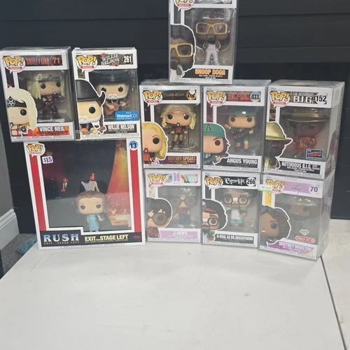 Funko Pop! Rocks Exclusive Vinyl Figures Vince Neil Snoop Dogg Britney Spears