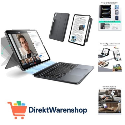 Hülle mit Tastatur für iPad Pro 13'' M5/M4 2025/2024   Magnetisch abnehmbare T...