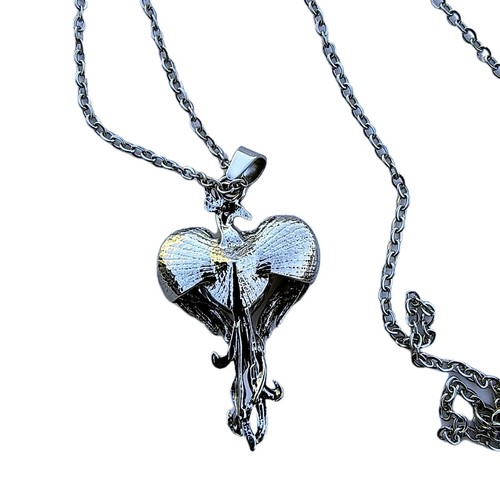 Fashion Vintage Phoenix Purple Heart Pendant and Necklace - Picture 3 of 4