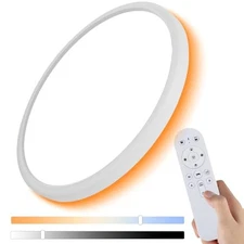 12 Inch LED Flush Mount Ceiling 12Inch-1Pack CCT (3000K-6500K) + Night Light