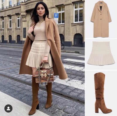 Zara Women Long Buttoned Coat Camel 2220/436 NWT | eBay