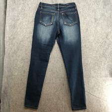 Rampage Jeans Juniors Size 11 Super Skinny Nikki High Rise Whiskered Stretchy