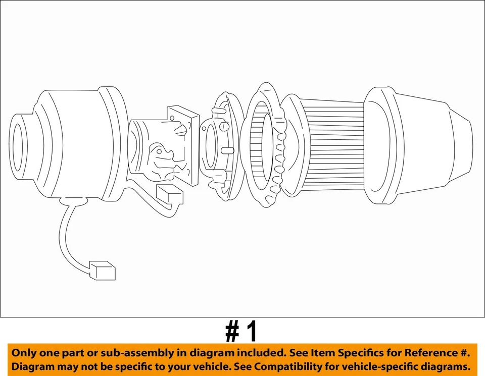 Conjunto de filtro de aire usado se adapta a: Ford Expedition 2002 5,4 grado A Foto 4 de 4