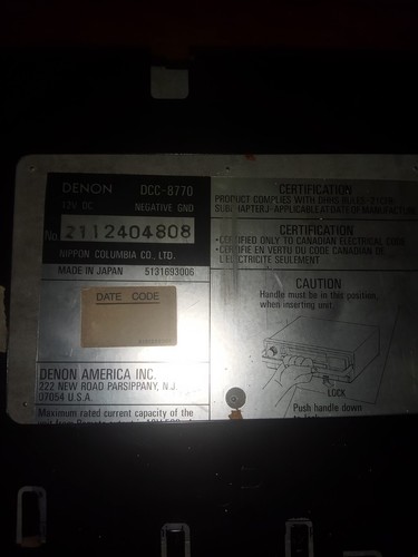 Vintage Denon DCC 8570 Car CD Player - Picture 6 of 9