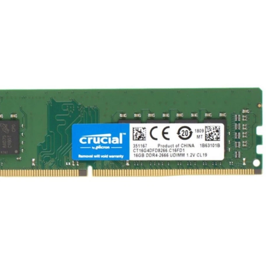 New Crucial 16GB DDR4 2666MHz PC4-21300 Desktop UDIMM Memory Ram CT16G4DFD8266 - Image 4 of 4