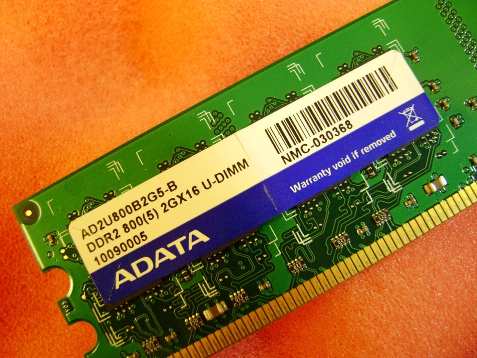 AD2U800B2G5-B ADATA 2GB PC2-6400 DDR2-800MHz CL6 240-Pin DIMM Memory Module - Image 2 of 4
