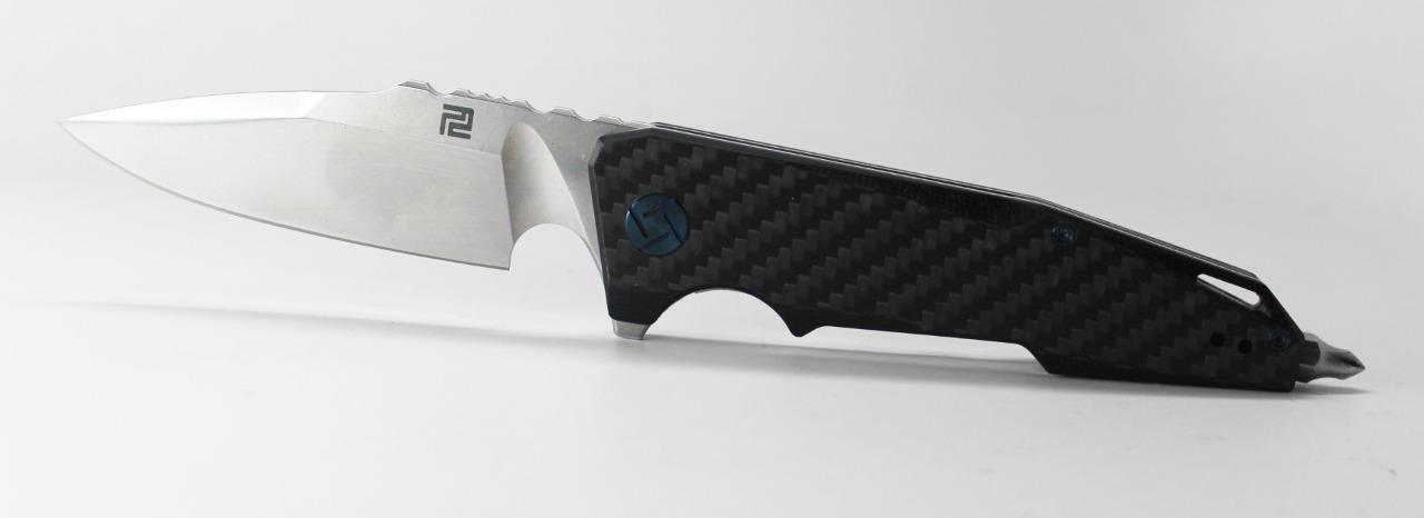 Artisan Cutlery Predator Knife Carbon Fiber Handle S35VN Plain Edge 1706P-CF