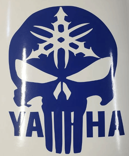 PEGATINA CALCOMANÍA ESTILO YAMAHA CALAVERA - Imagen 5 de 12