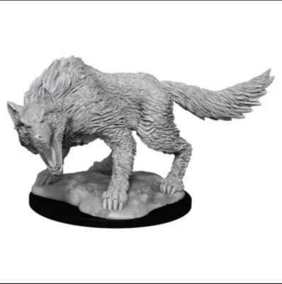 WizKids D&D: Nolzur's Marvelous Minis: Winter Wolf W11 (Unpainted)