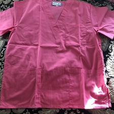TLC Rosie Pink Scrub Top Sz. Medium