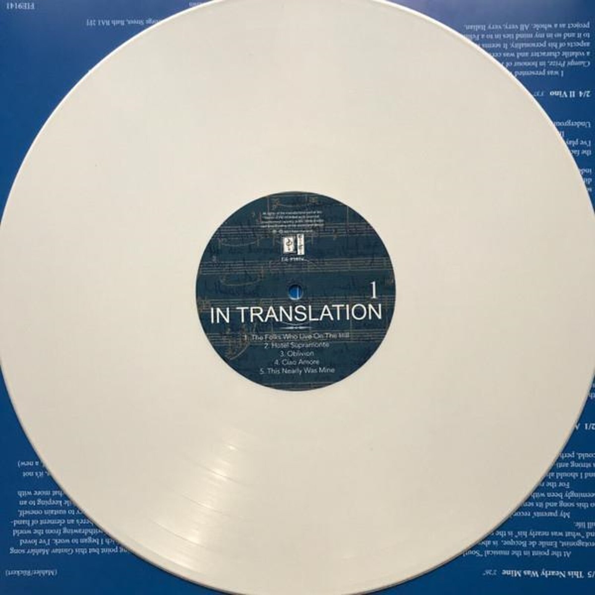 PETER HAMMILL In Translation FIE! RECORDS Sealed WHITE Vinyl