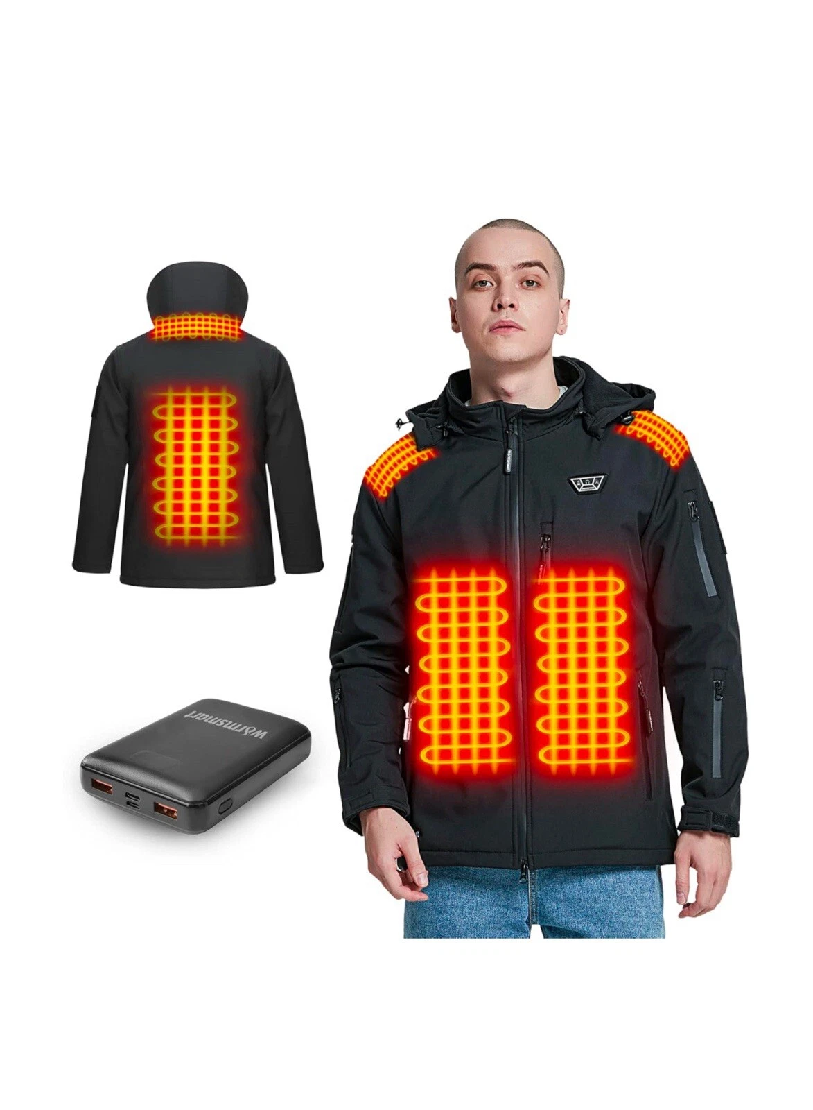 warmsmart Heated jackets for Men Women with 14400mAh Battery Pack Heated Coat...
Opens in a new wind