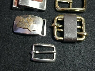 ? Vintage Brass, Gold & Silver Buckle Vintage Brass Belt Buckle: Intricately Carved and Designed  main image 3