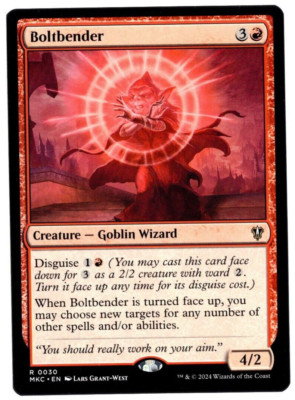 Boltbender 0030 Non Foil Rare Murders at Karlov Manor MTG Near Mint