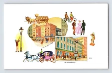 Postcard Illinois Chicago IL Berghoff Restaurant West Adams 1960s Unposted