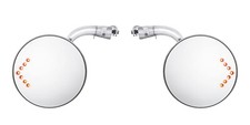 Universal Curved Arm 4 Concave Convex Side Rear Outside Door Led Peep Mirrors