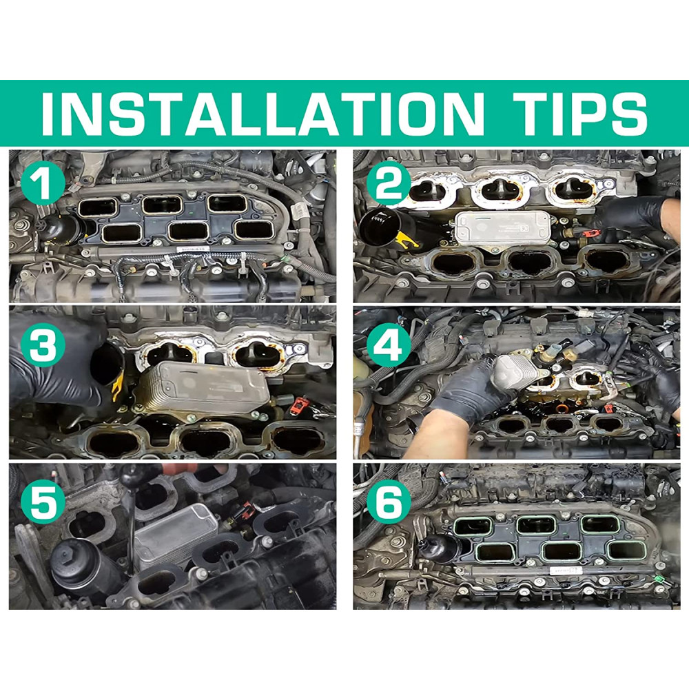 926-876 Aluminum Engine Oil Cooler with Oil Filter Housing Adapter Assembly 3.6L