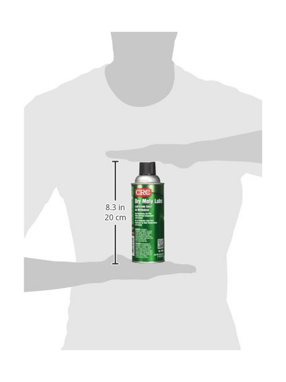 CRC Dry Moly Lube Net Weight 11 Oz. 16 Oz Aerosol Can Dark Gray for