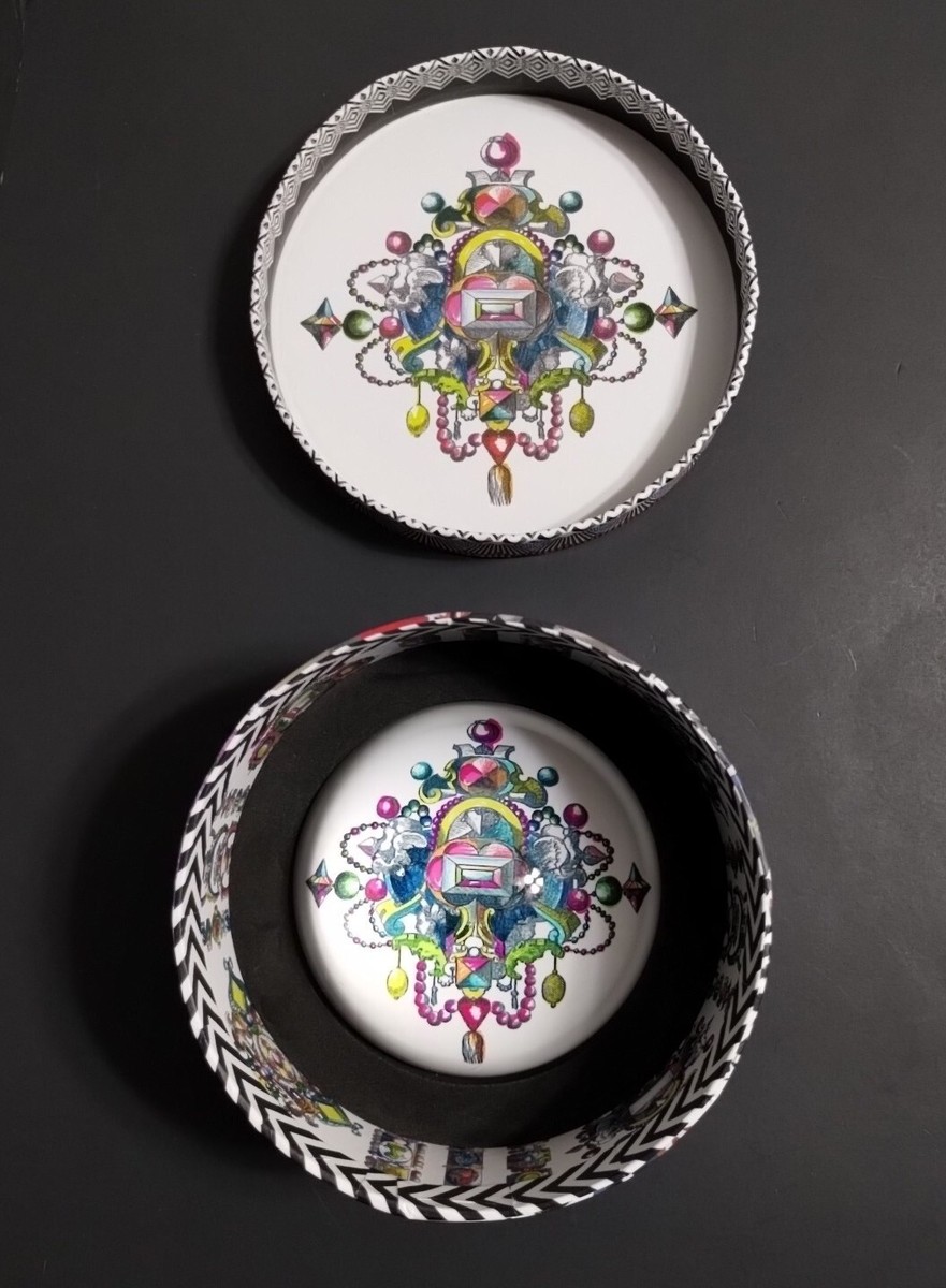 Christian Lacroix Bijoux Art Glass Paperweight 3.5