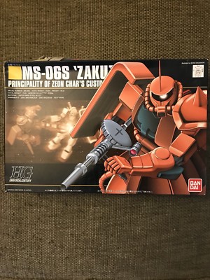 Bandai Hobby Gundam Model 1/144 HG 032 MS-06S ZAKU II Scale Hobby