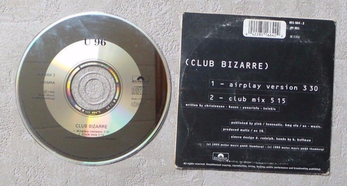 CD AUDIO MUSIK / U96 - CLUB BIZARRE - 1995 CD SINGLE 2T POLYDOR - 851 664-2 - Bild 2 von 2