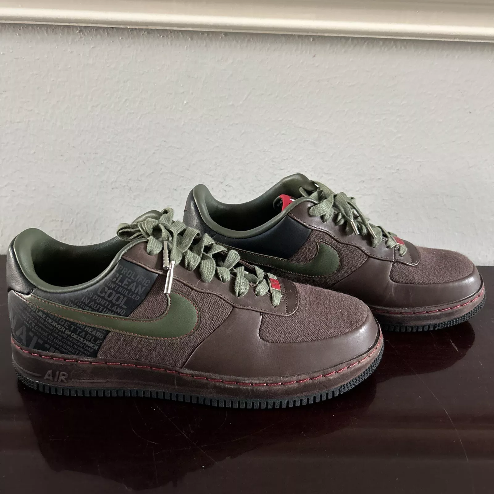 Taille 11.5   Nike Air Force 1 Low Supreme Original Calvin Natt (315339 211) NEUF