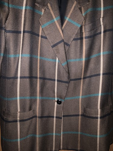 Glenbrooke Fully Lined Striped Suit Jacket Blazer Size 10 Vintage VTG - Picture 4 of 9