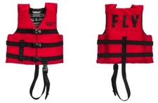 FLY "CHILD NYLON FLOTATION VEST" U.S. COAST GUARD APPROVED TYPE 3 RED 30-50 LBS