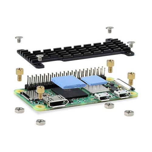 Dedicated Aluminum Cooling Heatsink for Raspberry Pi Zero Series Zero/Zero 2 W G - Afbeelding 4 van 7