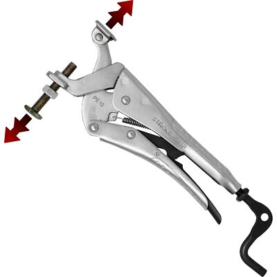 Expando Pliers 10'' Reverseaction Clamping Pliers Clamping Pressure 900 Lbs 410