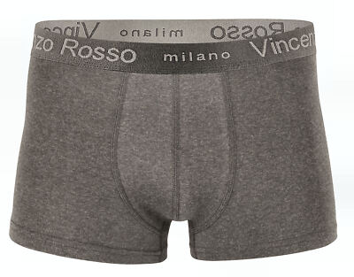 Vincenzo Rosso  Herren Pant Baumwolle schwarz grau blau Boxer Boxershorts Slip 