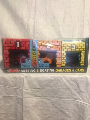 melissa & doug nesting & sorting garages & cars
