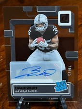 2022 Clearly Donruss #84 Zamir White Rated Rookie Autographs Orange /75 RC