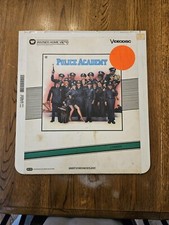 Vintage Video Disc Police Academy CED Disc 1980s Movie Display Wall Art Picture