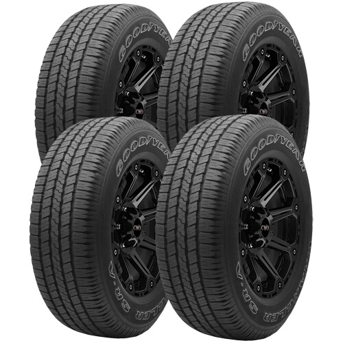 (QTY 4) P255/75R17 Goodyear Wrangler SR-A 113S SL White Letter Tires | eBay