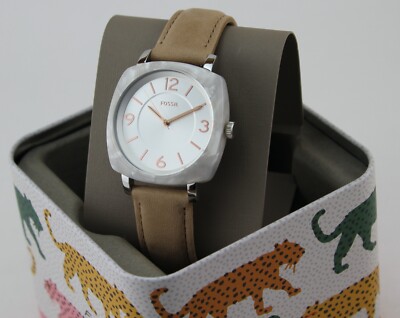 fossil tan watch