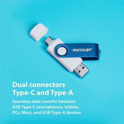 Patriot X550 1TB USB 3.2 Type-C/Type-A OTG Flash Drive Smartphone PC MAC Tablet