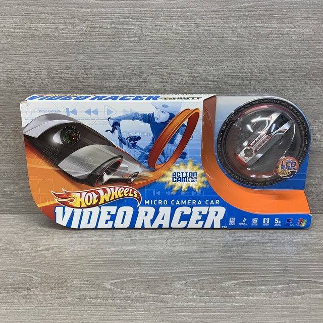 Hot Wheels Video Racer Micro Camera Car 2011 W6721 Gray Red Hi Speed