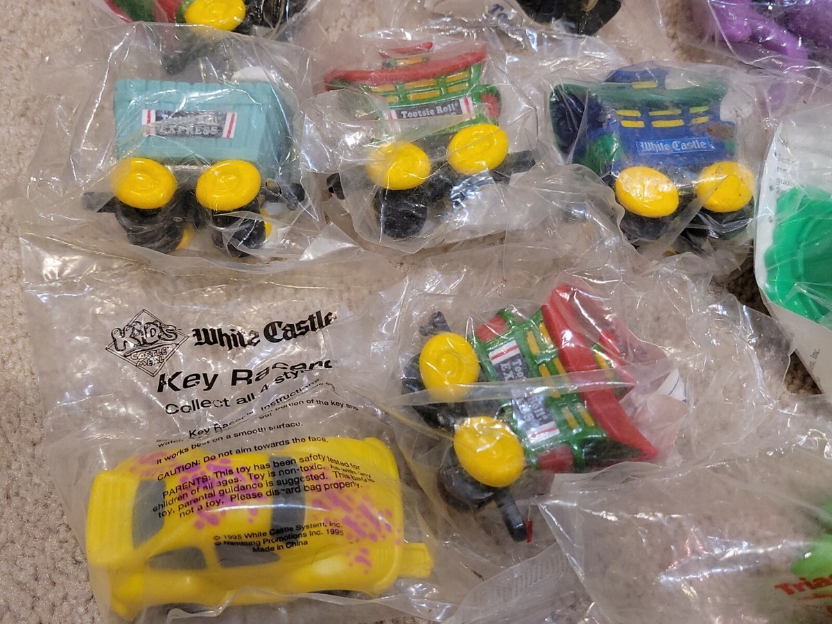 LOT OF (11) VINTAGE White Castle kids meal box TOYS NEW