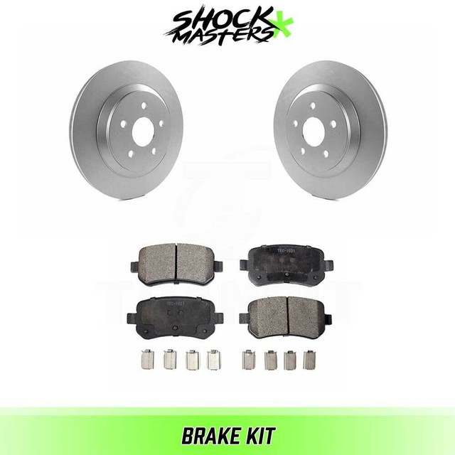 Rear Ceramic Brake Pad & Coated Rotor Kit for 20042007 Ford Freestar